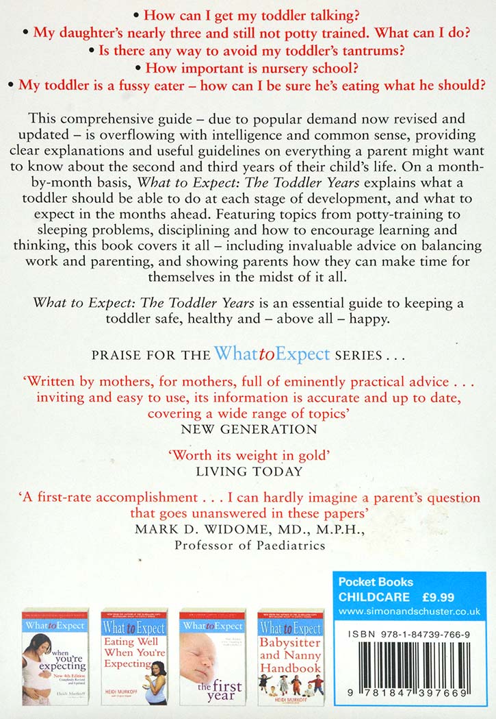 What To Expect The Toddler Years 2nd Edition