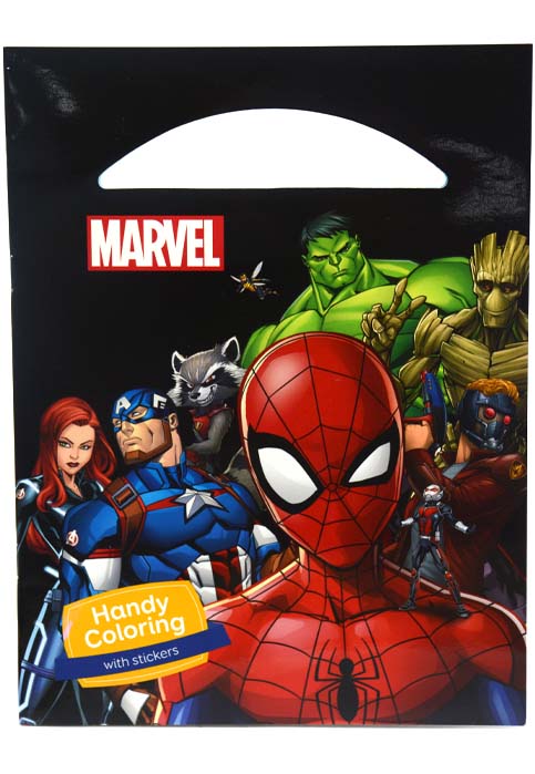 دفتر تلوين مع ملصقات - مارفيل