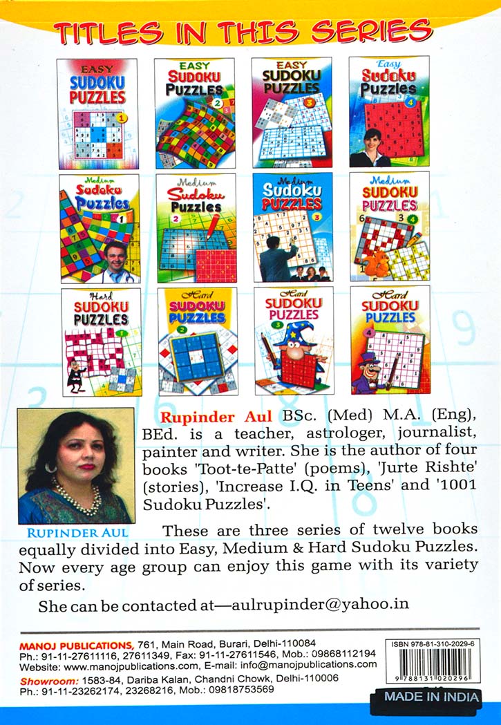 Medium SUDOKU PUZZLES 4