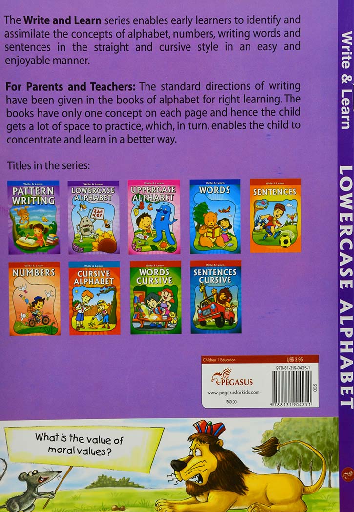 Write And Learn: Lowercase Alphabet