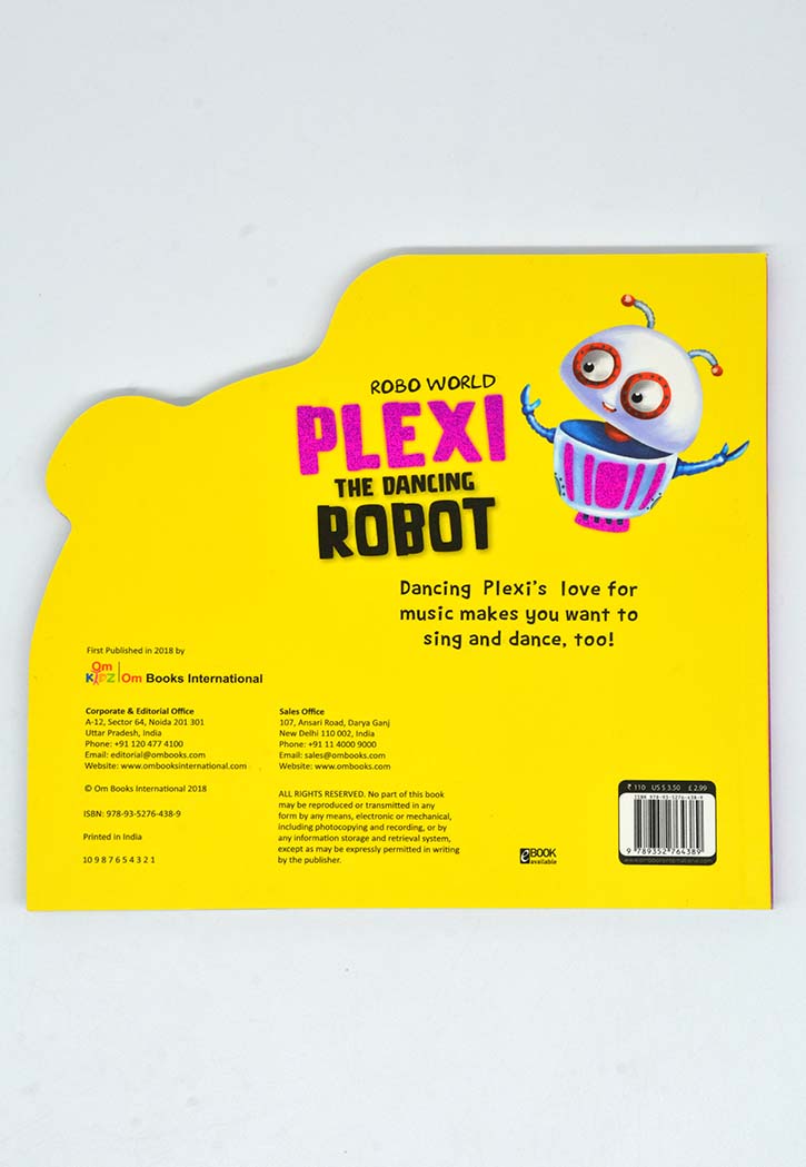 Plexi The Dancing Robot - Hard Cover Story Book