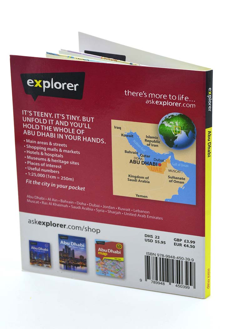 Explorer - Abu Dhabi Mini Map 4th Edition