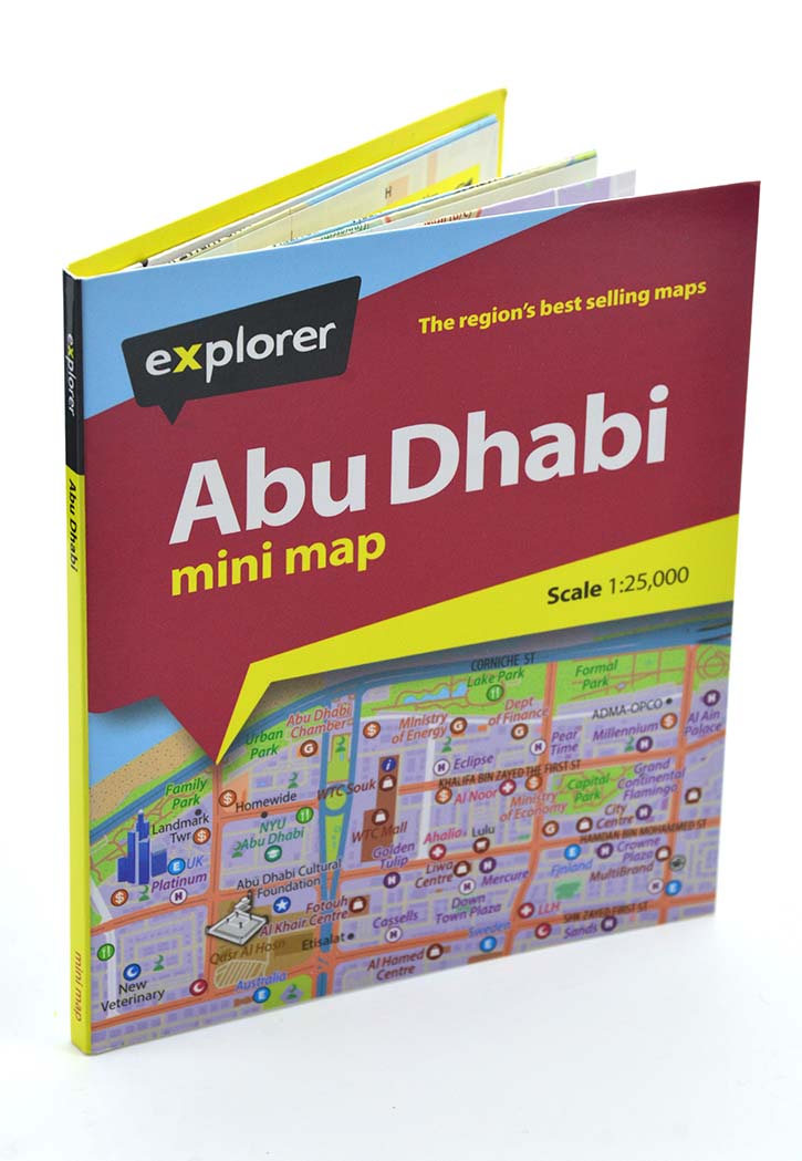 Explorer - Abu Dhabi Mini Map 4th Edition