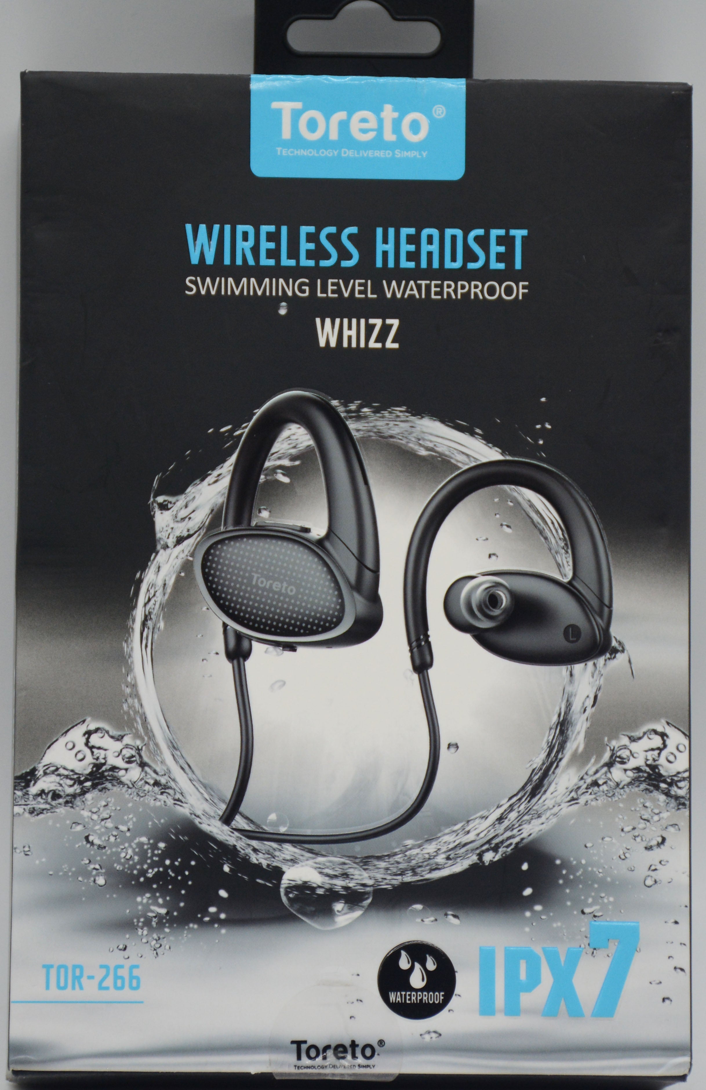 سماعات راس _ مضاد للماء - توريتو TORETO WHIZZ WATERPROOF WIRELESS HEADSET TOR-266