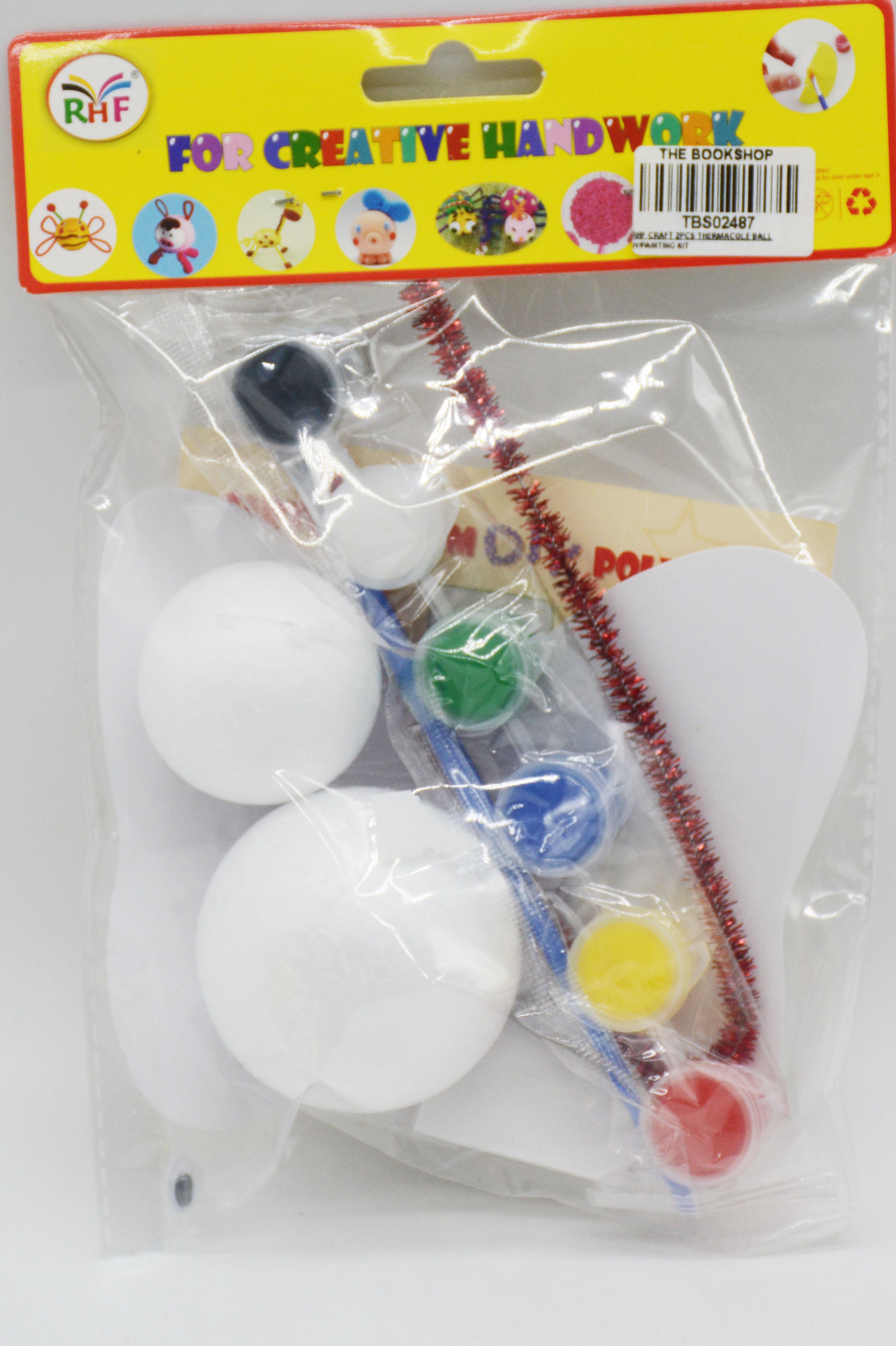RHF CRAFT 2PCS THERMACOLE BALL W/PAINTING KIT