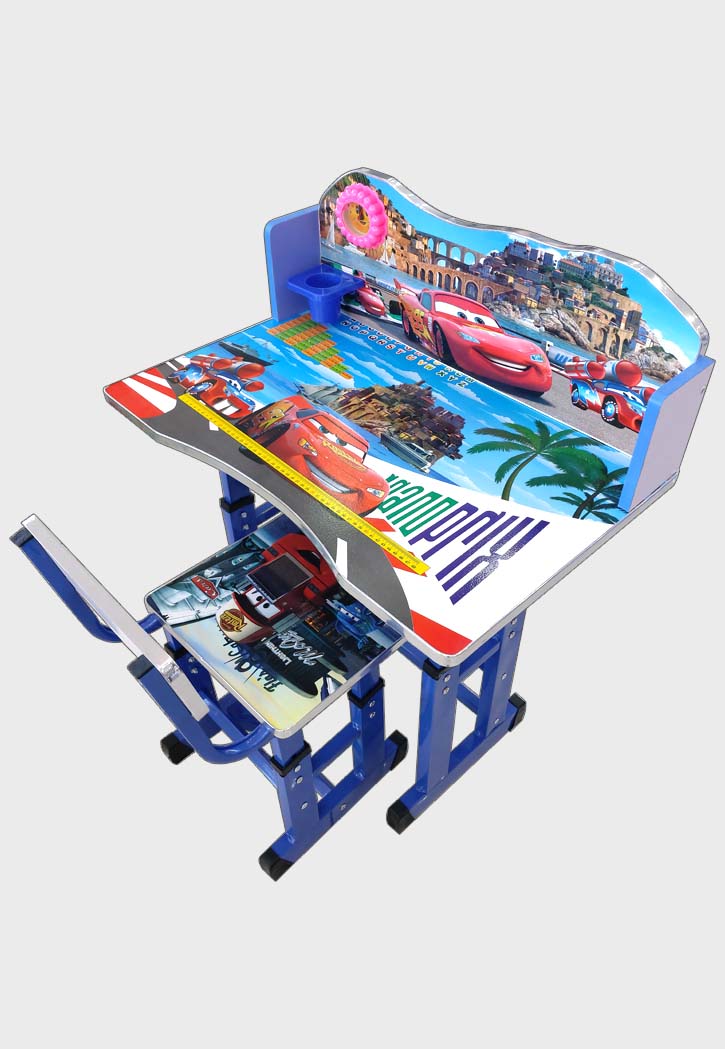 طاولة دراسة مع كرسي اطفال Cars - Children's Table With Chair Set