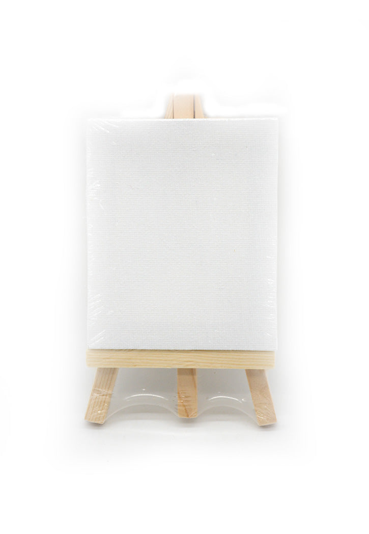 Mini Easel Stand With Canvas 8x10CM