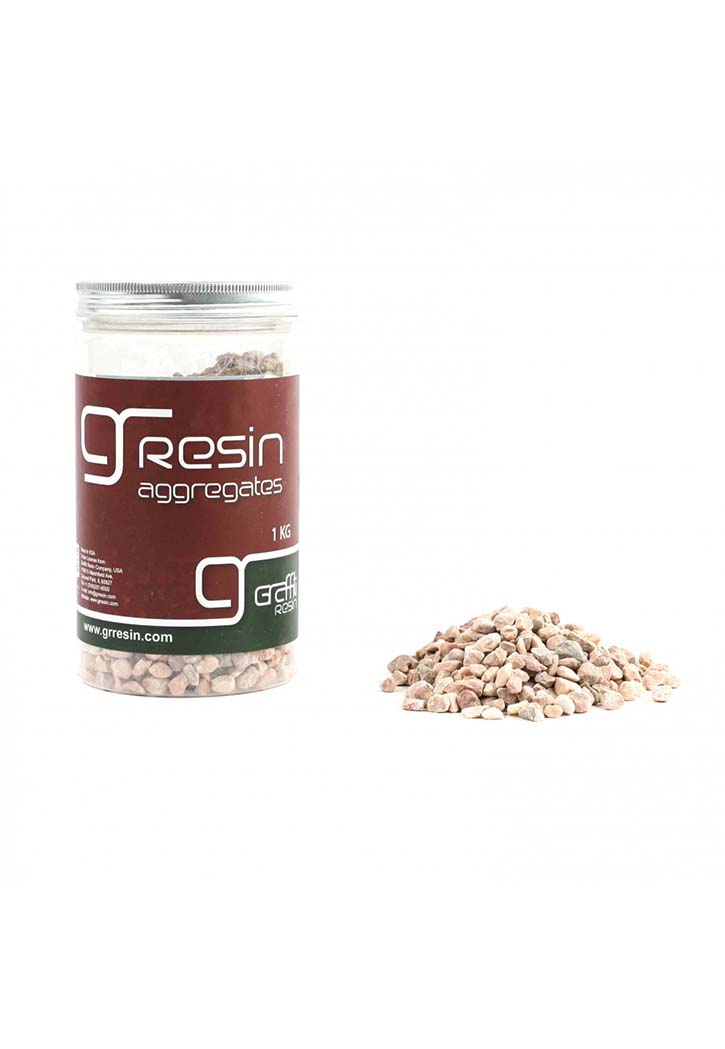 Resin Aggregates Dark Beige Marble Stone 1KG