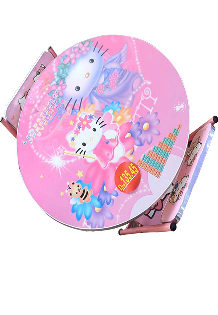 طاولة دراسة مع 2 كرسي اطفال Education Table With 2 Chairs - Hello Kitty