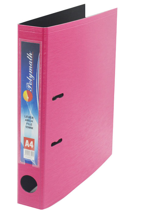 ملف بلاستيكي _ 2 ح-زهري POLYMATH PP 2D RING BINDER 35MM PINK
