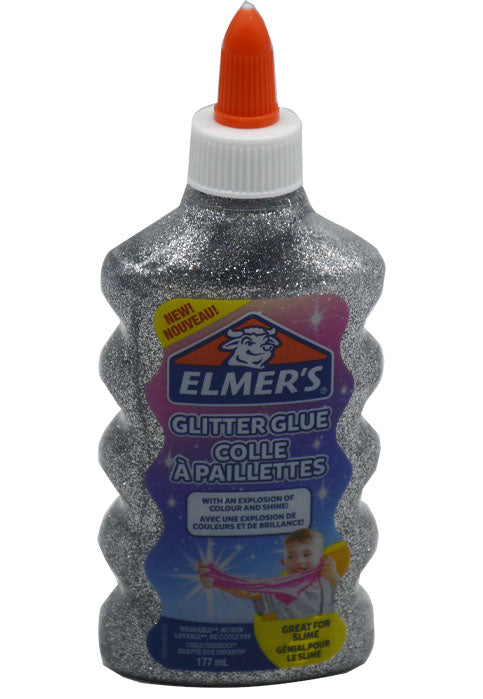 ELMERS GLITTER GLUE 177ML SILVER