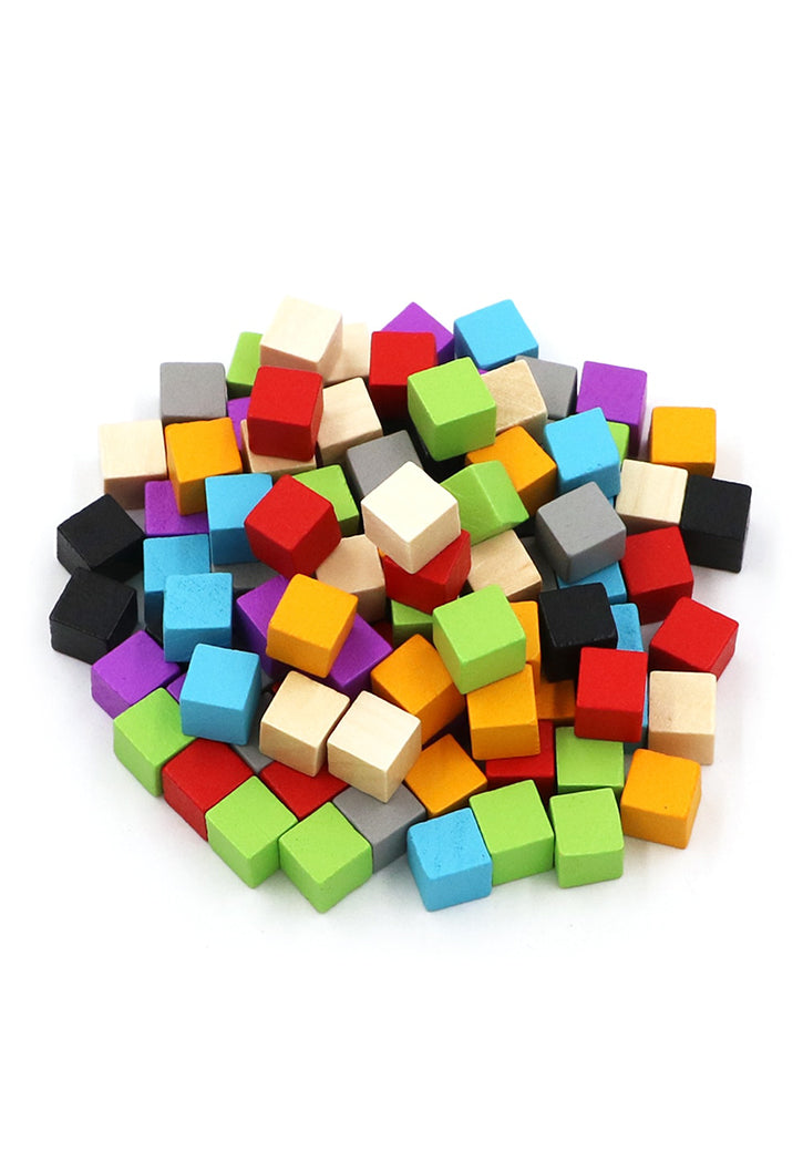 SOD WOODEN CUBE 15X15MM MIX COLOR