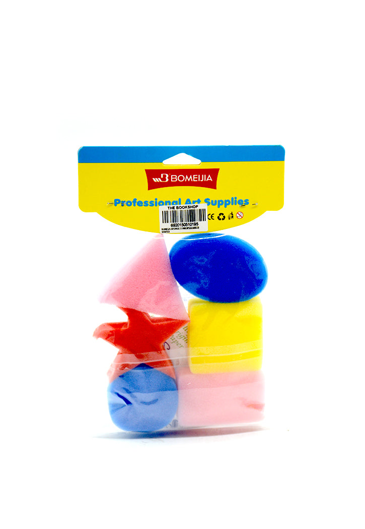 BOMEGA SPONGE FOAM 6PCS ASSTD SHAPES
