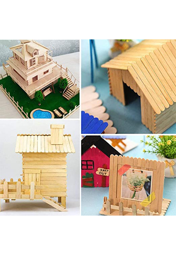 SBC WOODEN NATURAL STICKS 18CM 50PCS PKT