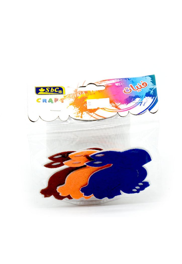 SBC FELT NON WOVEN MAT DESIGN REBBIT DESIGN 3PCS PACK