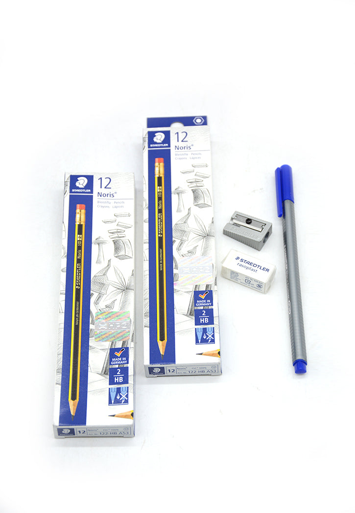 2طقم اقلام رصاص + براية+ ممحاة+قلم تخطيط