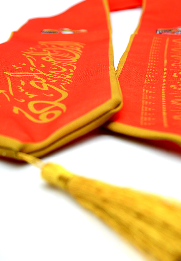 NATIONAL DAY COTTON SCARF W/FALCON PRINT ASSTD (SMALL)