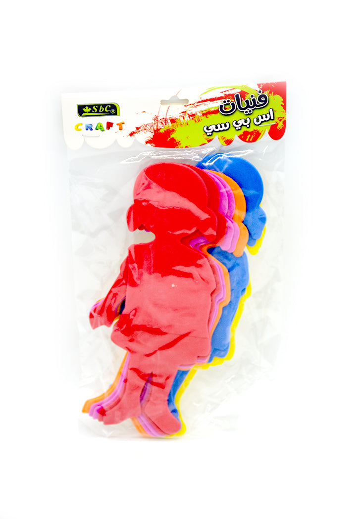 SBC EVA SPONGE SHAPES GIRL 10PCS/PACK