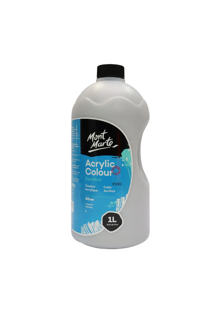 MONT MARTE SIGNATURE ACRYLIC COLOUR 1L-SILVER