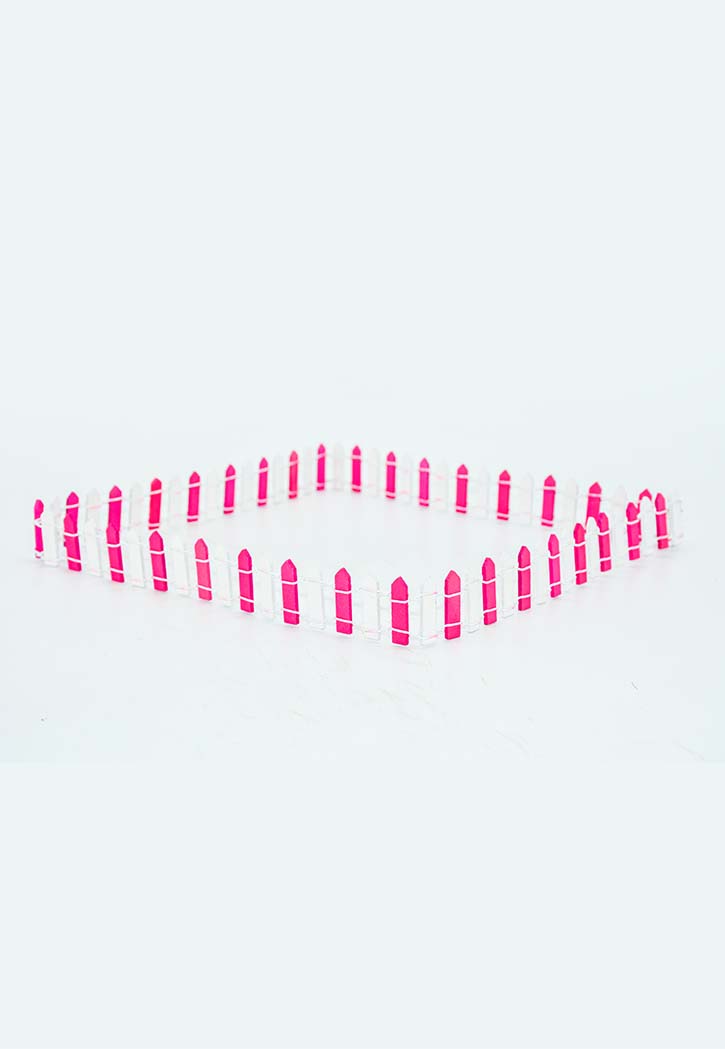 Wooden Craft Colored Fence