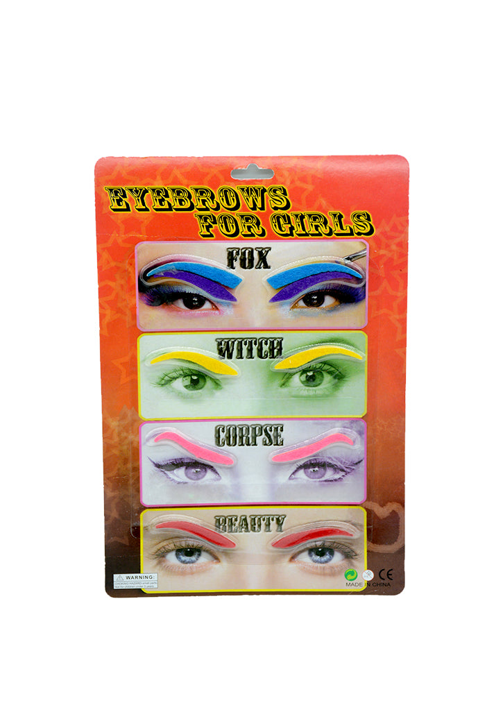 حواجب صناعية للبنات - 4 ازواج