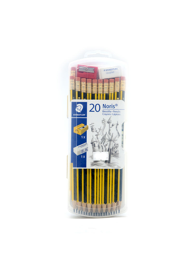 STAEDTLER NORIS 122-HBA-53 20PCS+1 ERASER+1 SHARPPNER PACK