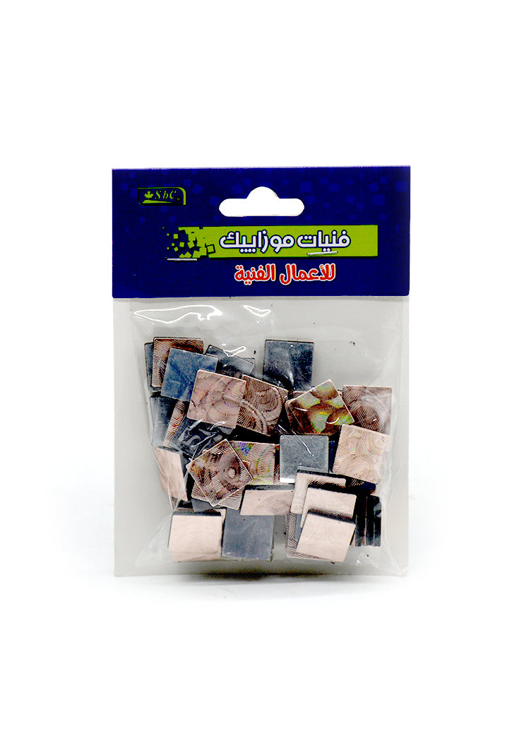 SBC ROSE GOLD SQUARE MOSAIC TILES 7510-056