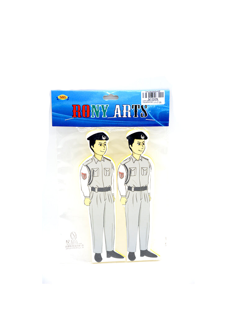 CRAFT ARTS FOAM 2PCS POLICEMAN BIG