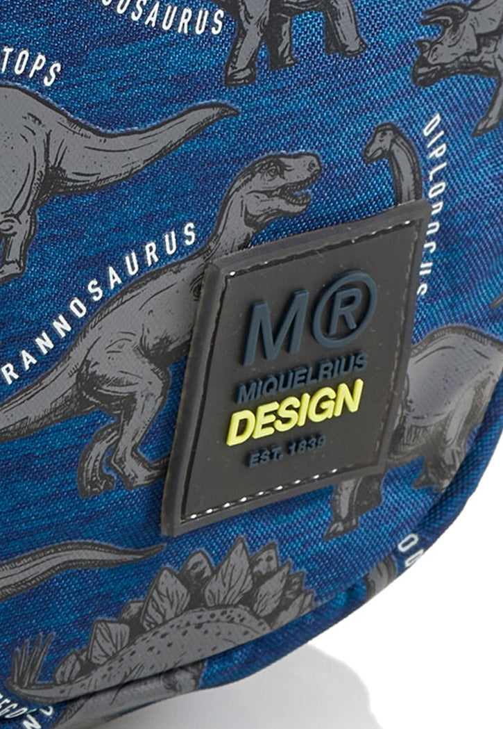 حقيبة ظهر مدرسية مقاس 16 MIQUELRIUS MR BACKPACK W/3 COMPARTMENT 16"- RECYCLE WILD DINO