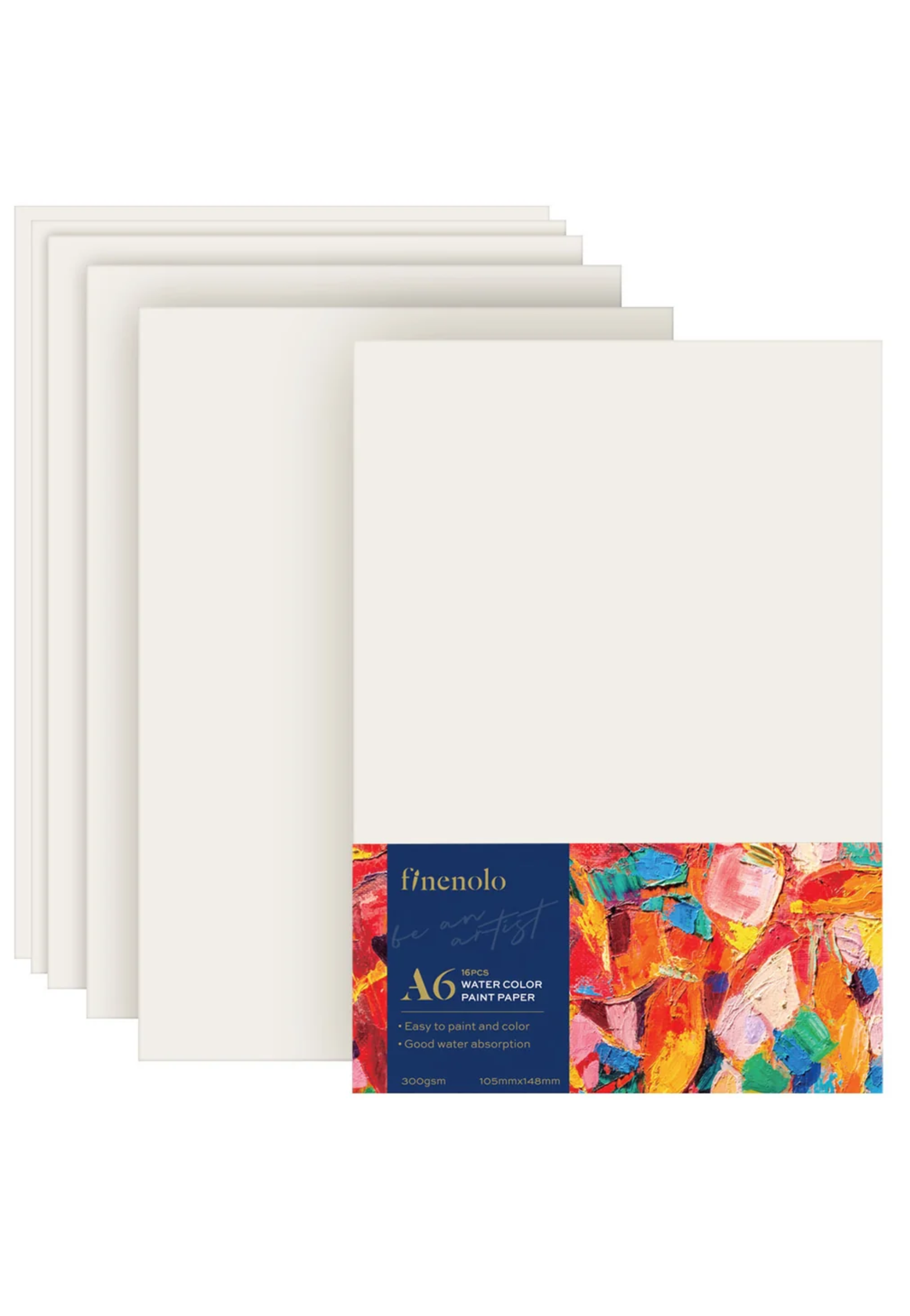 WATERCOLOR PAPER 300G A6 WHITE