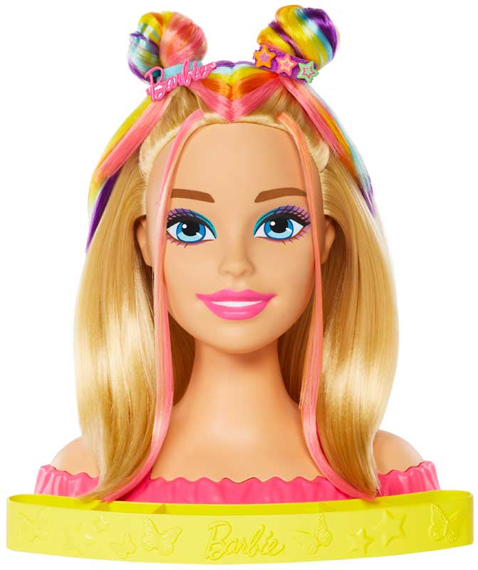 BARBIE NEON RAINBOW DELUXE STYLING HEAD