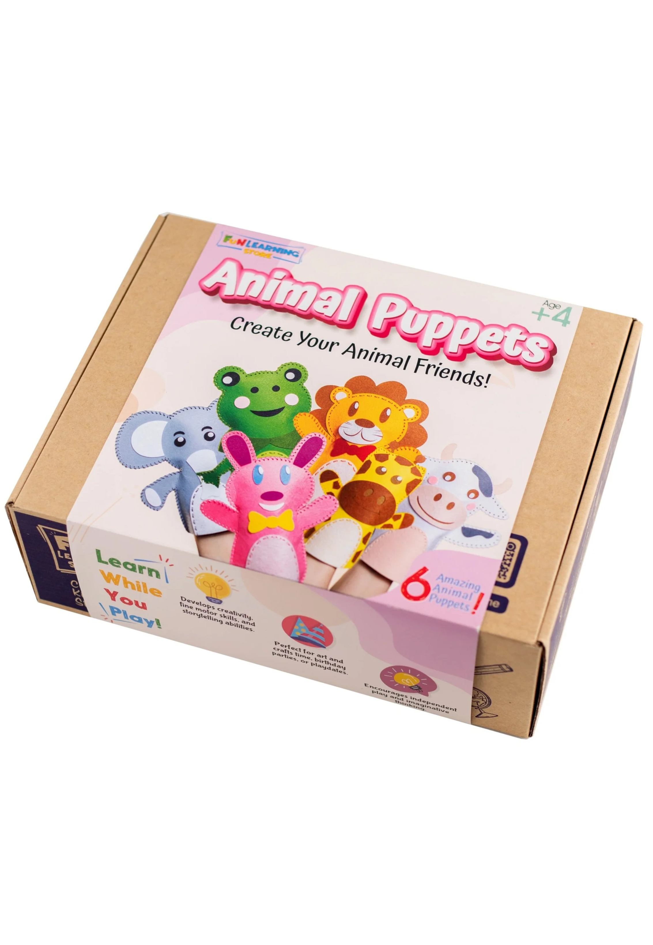 ANIMAL PUPPETS DIY KIT -CREATE YOUR ANIMAL FRIENDS
