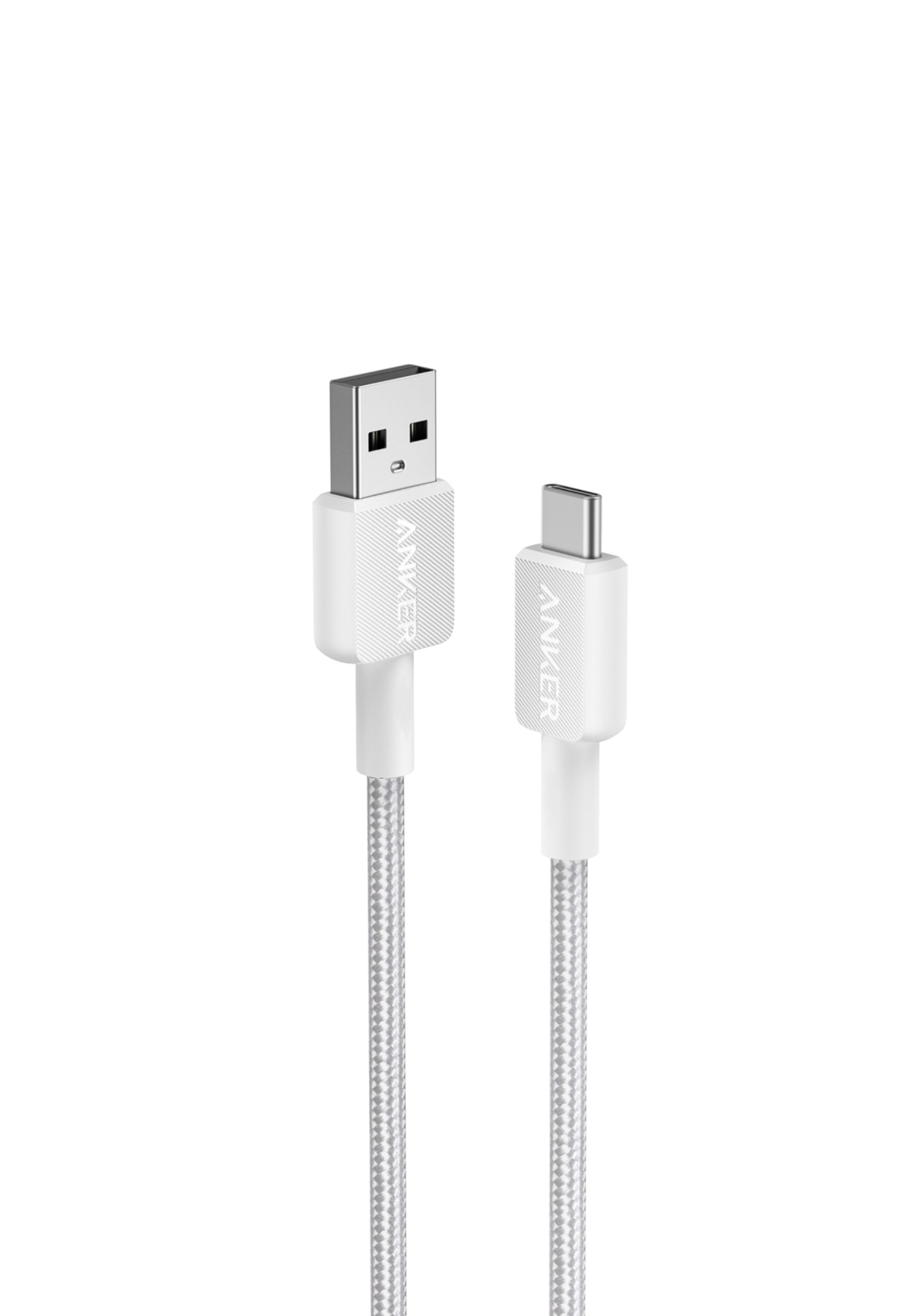 ANKER 322 USB-A TO USB-C CABLE (3FT BRAIDED) WHT AND BLACK
