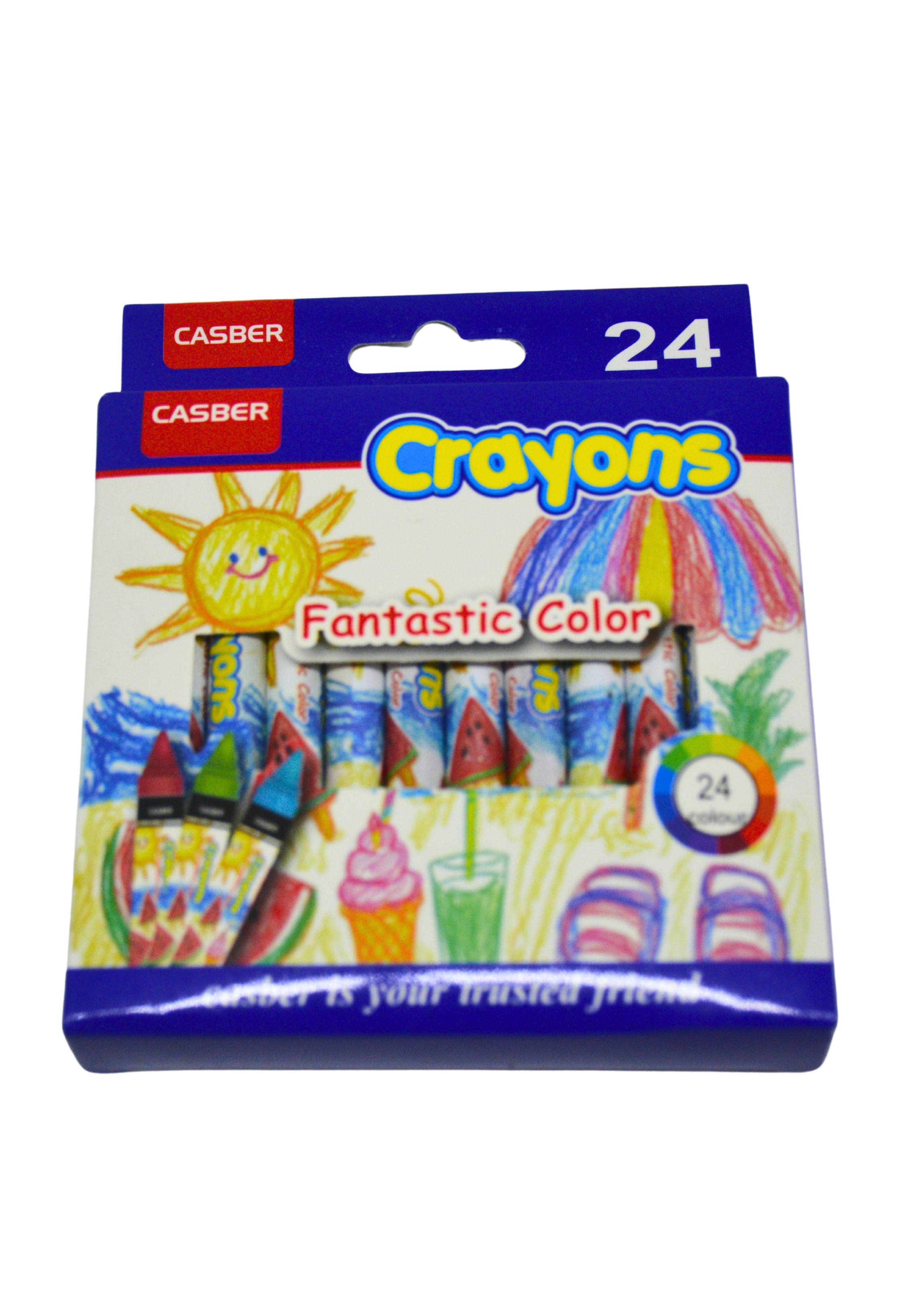 CASBER 24COLORS CRAYONS PACK