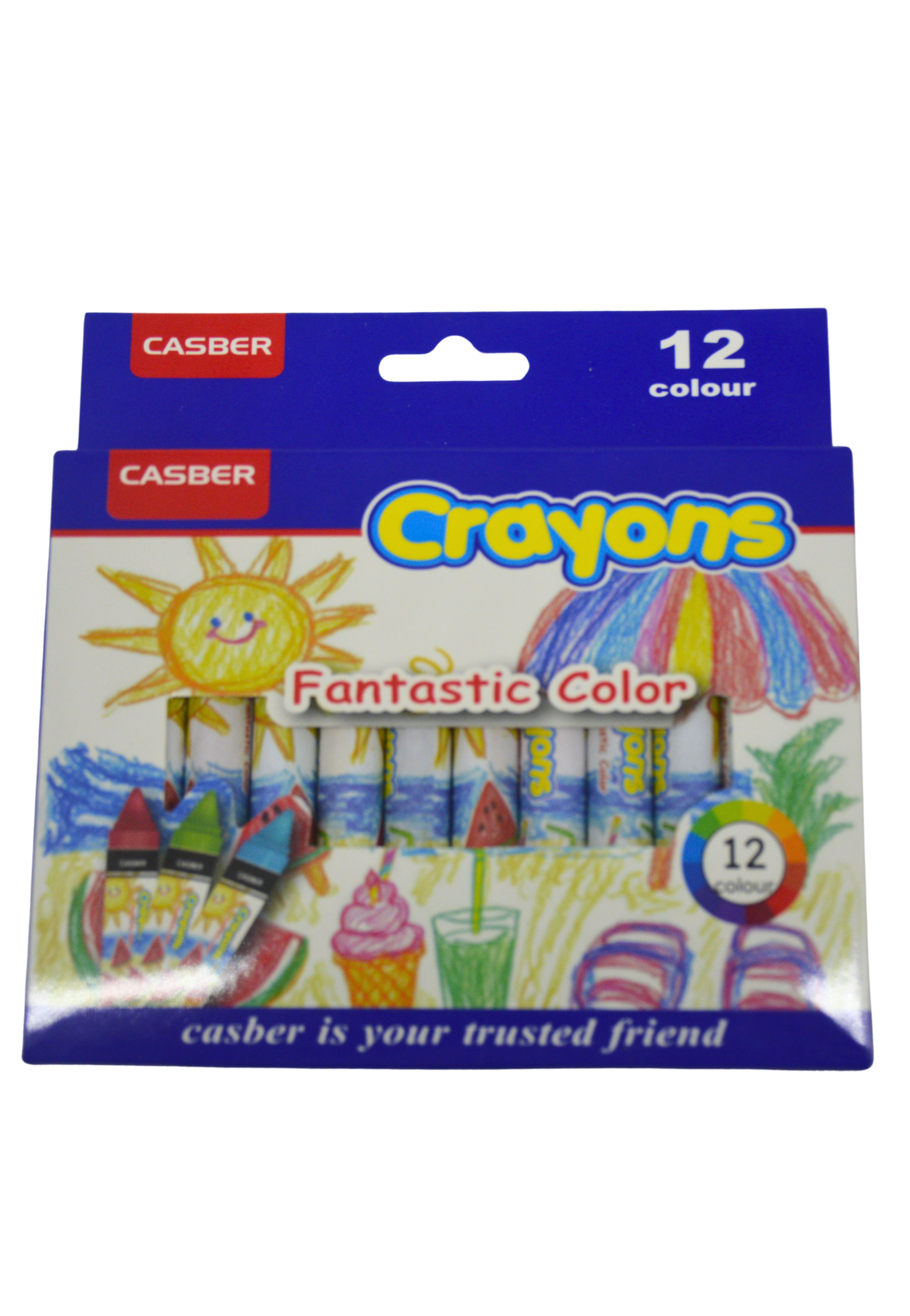 CASBER JUMPO CRAYONS 12PCS PACK 6268B
