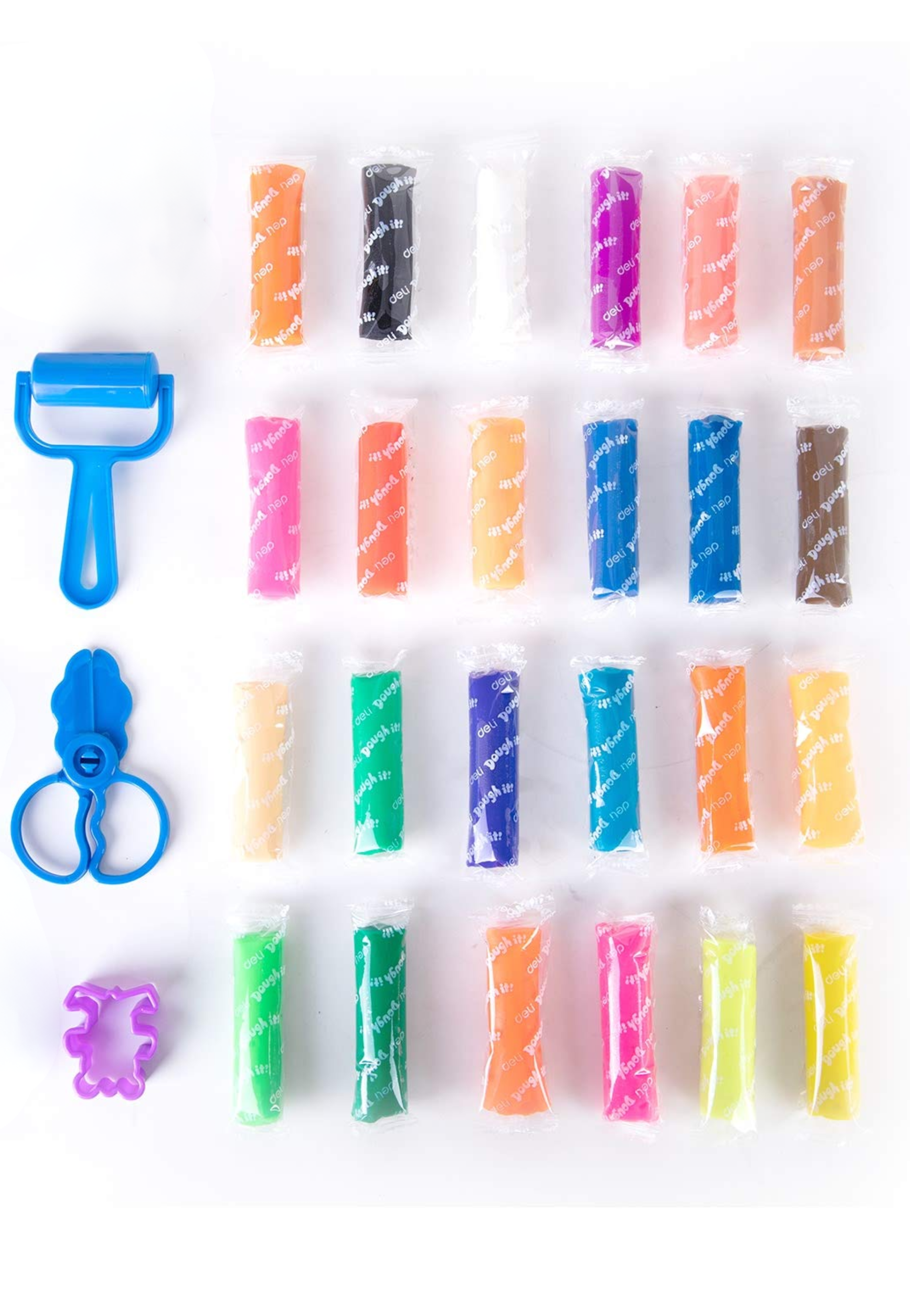 DELI DOUGH 12COLORS 140G BOTTLE