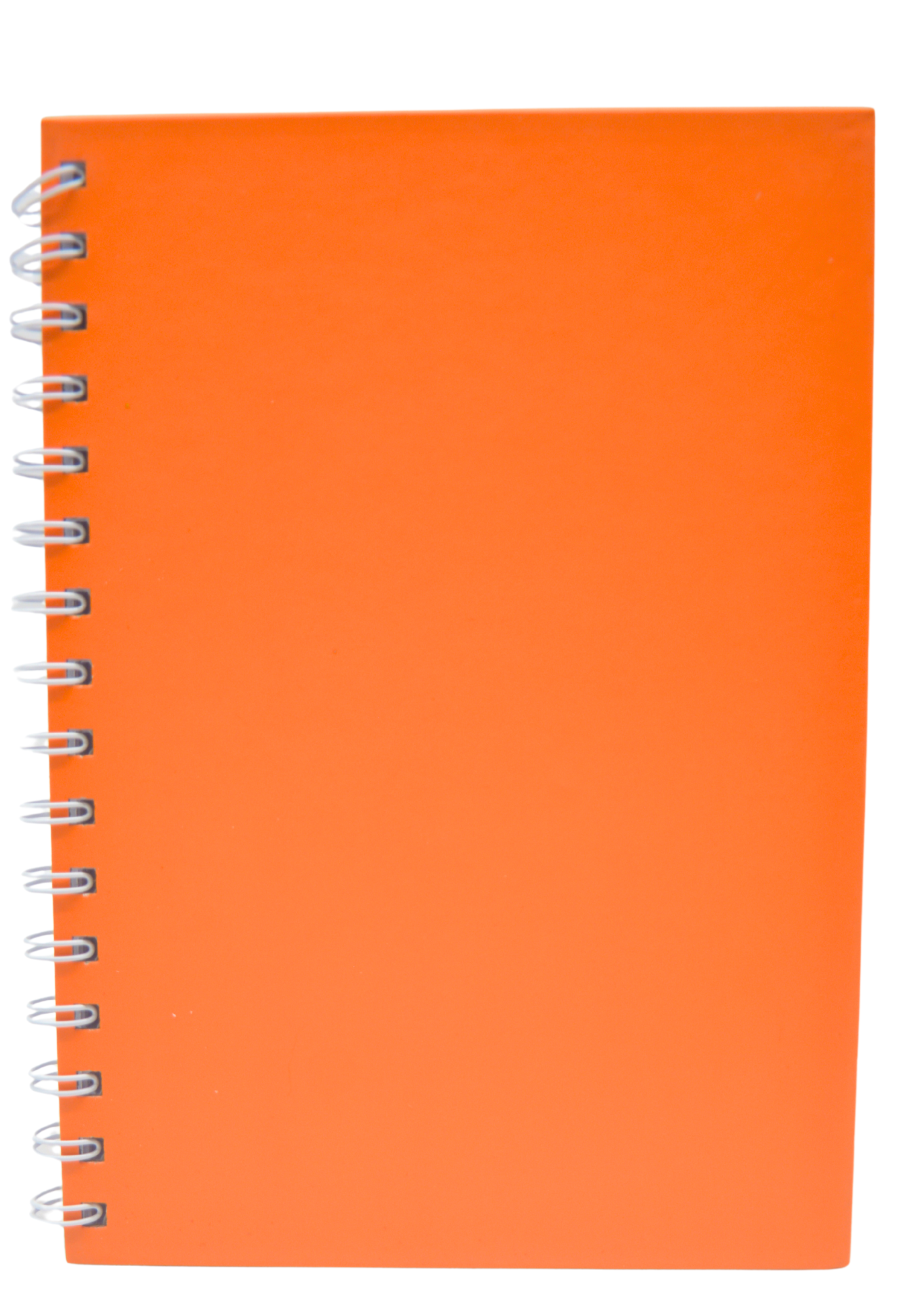 HARD COVER PLAIN SPIRAL 1LINE NOTEBOOK 80PAGE A5 ORANGE