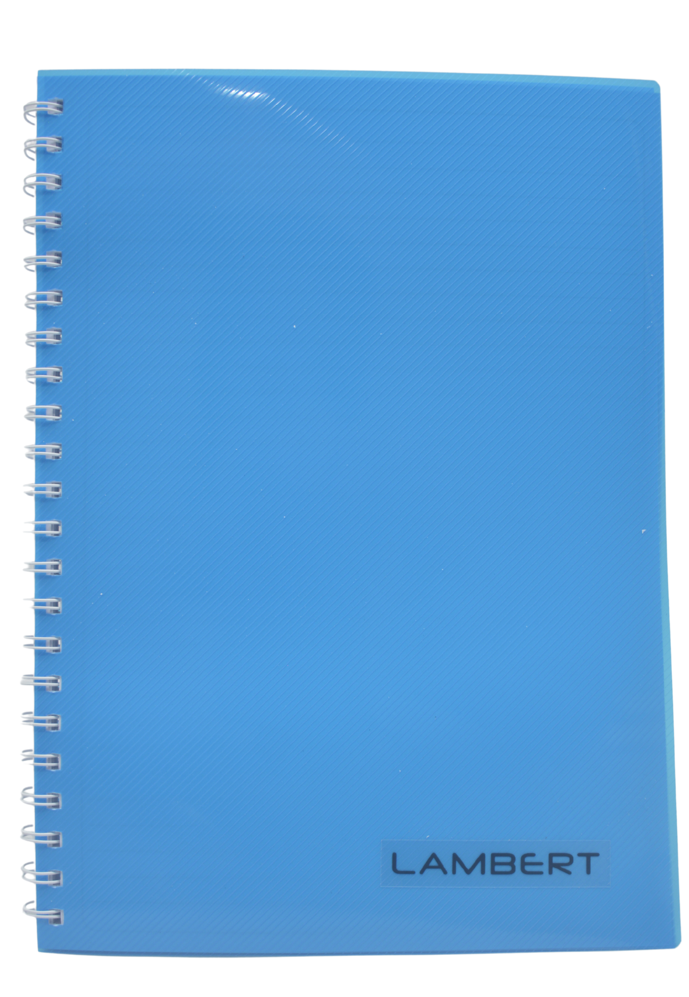 LAMBERT PP COVER SPIRAL 1LINE NOTE BOOK A4 100SH-BLUE