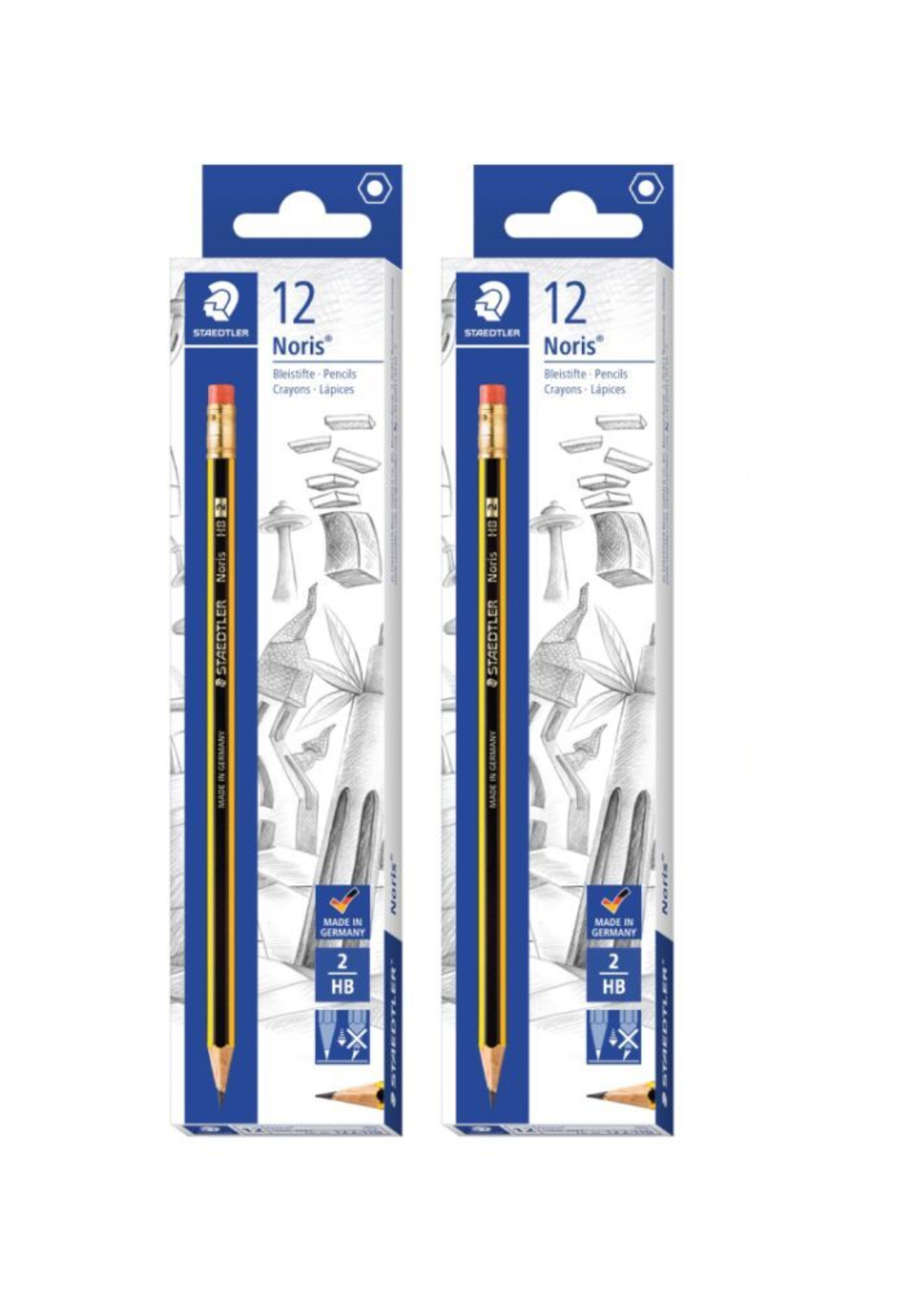 STAEDTLER NORIS 2BOX PENCILS+NORIS SHARPENER
