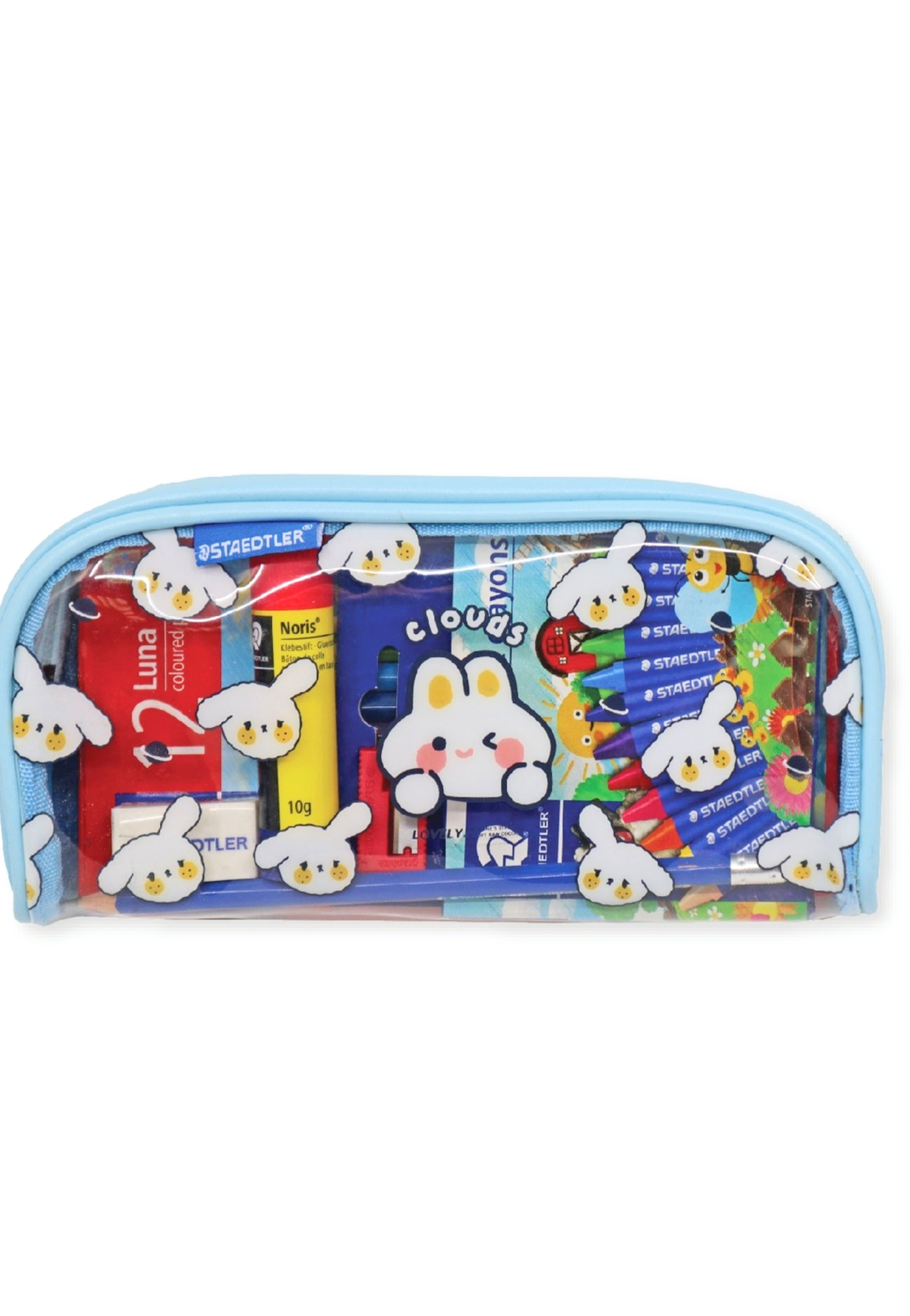 STAEDTLER NORIS+12WAX CRAYONS+LUNA PENCILS+ERASER STP-PACK-429-B