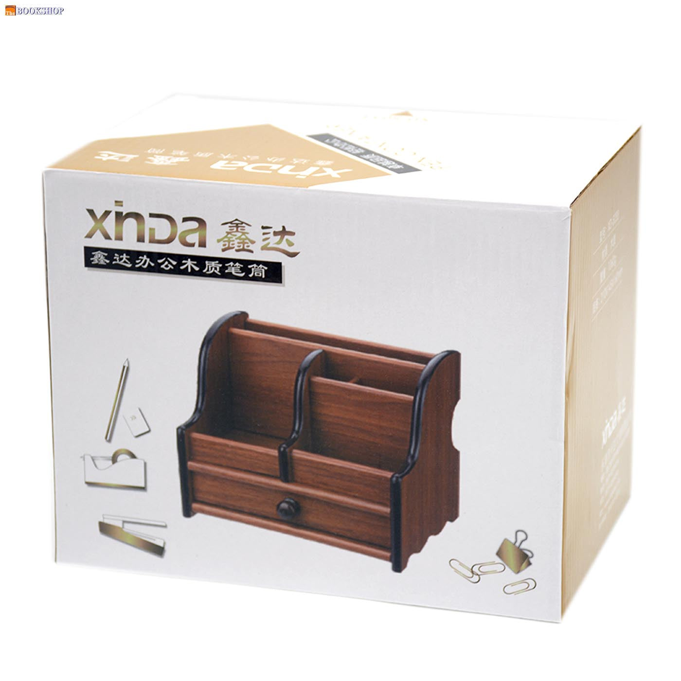 XINDA WOODEN DESK ORGANIZER 210X145X160MM