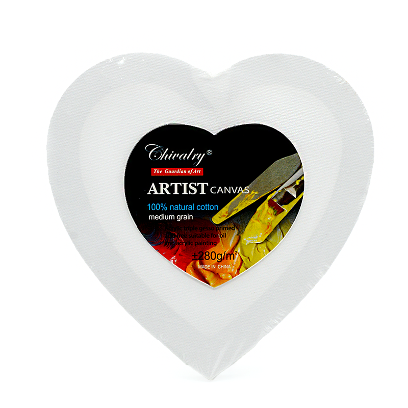 CHIVARLY HEART SHAPE ARTIST CANVAS 280G 30CM