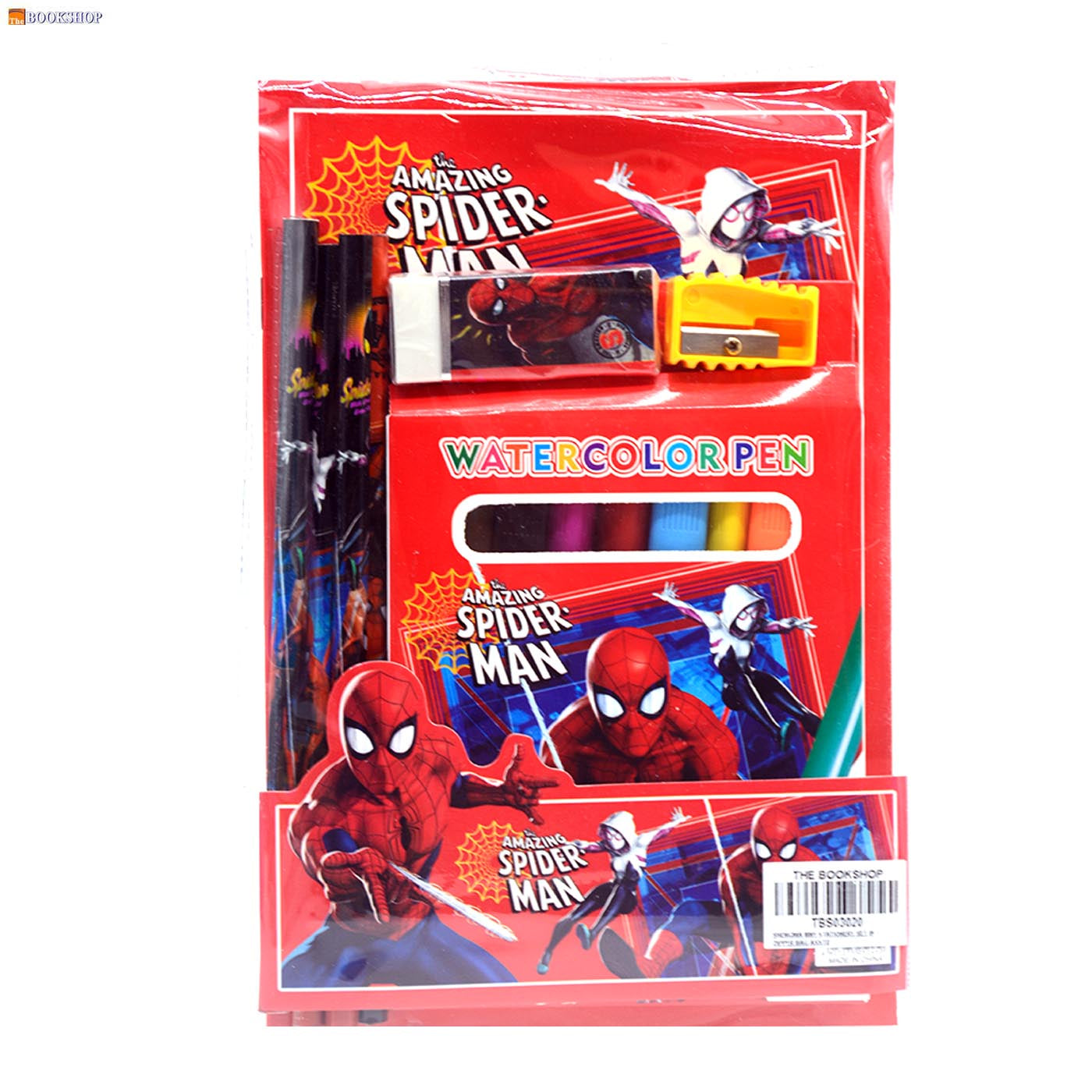 SHENGMA 8IN1 STATIONERY SET IN ZIPPER BAG ASSTD