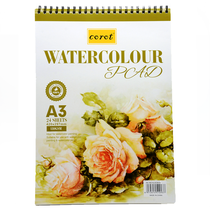 BIANYO 24SH WATER COLOUR PAD A3 180GSM