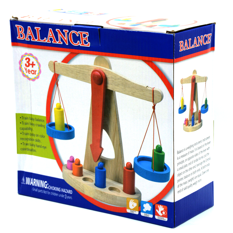 WOODEN BALANCE TOY -WEIGHING SCALE TOY