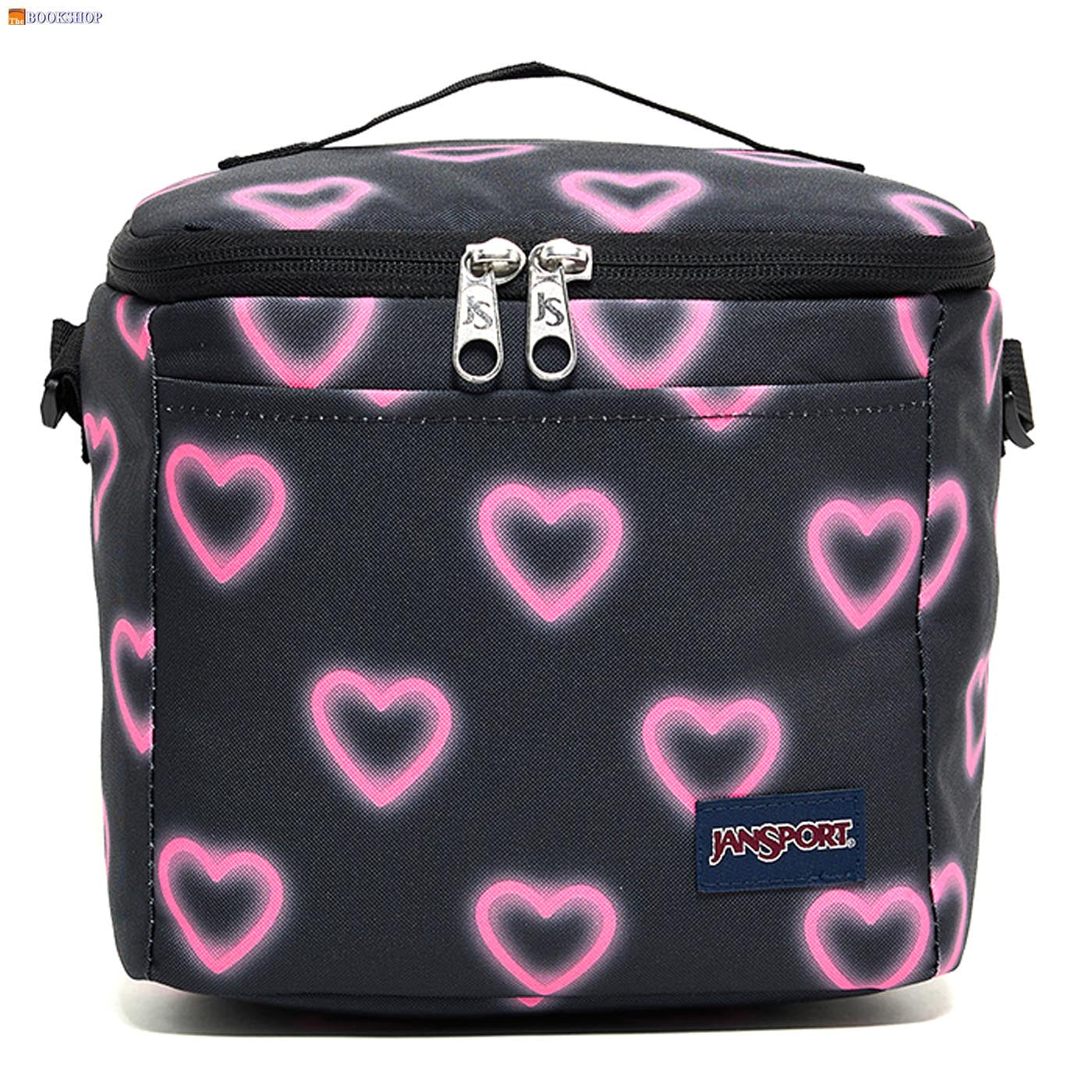 JANSPORT SUPER SNACK 9L -HAPPY HEARTS BLACK