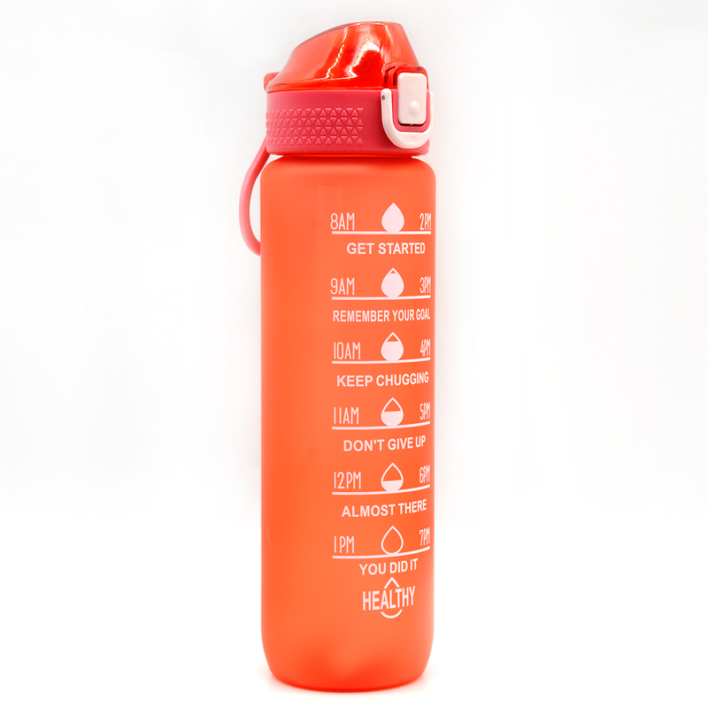 HEALTHY SPORTS CUP PLASTIC WATER BOTTLE 1000ML WF18-ASSTD