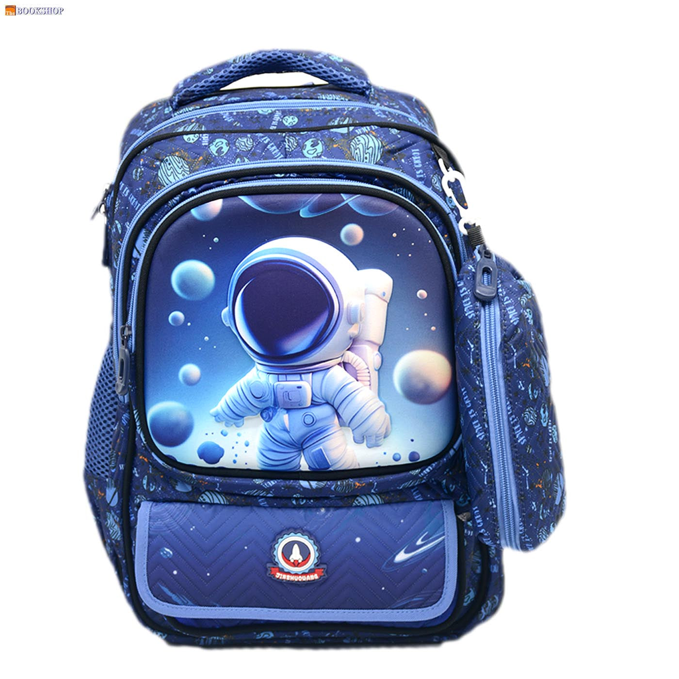 JINZHUOWANG ASTRONAUT 3D EMBOSSED BACKPACK 16" W/PENCIL CASE