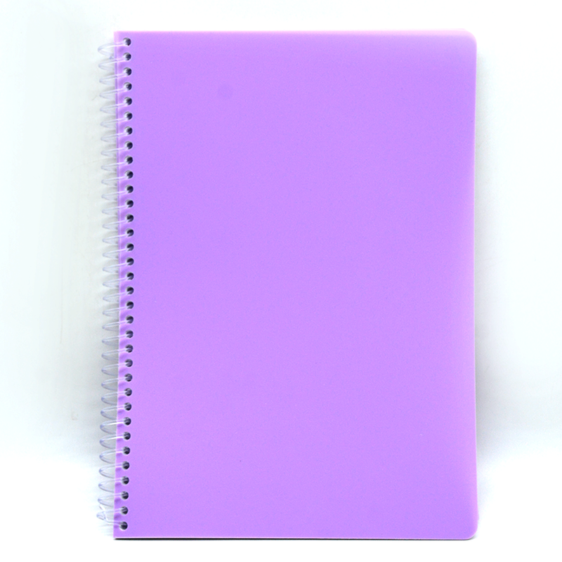 SOFT COVER SPIRAL 1LINE NOTEBOOK 70G 100SHT A4 PURPLE