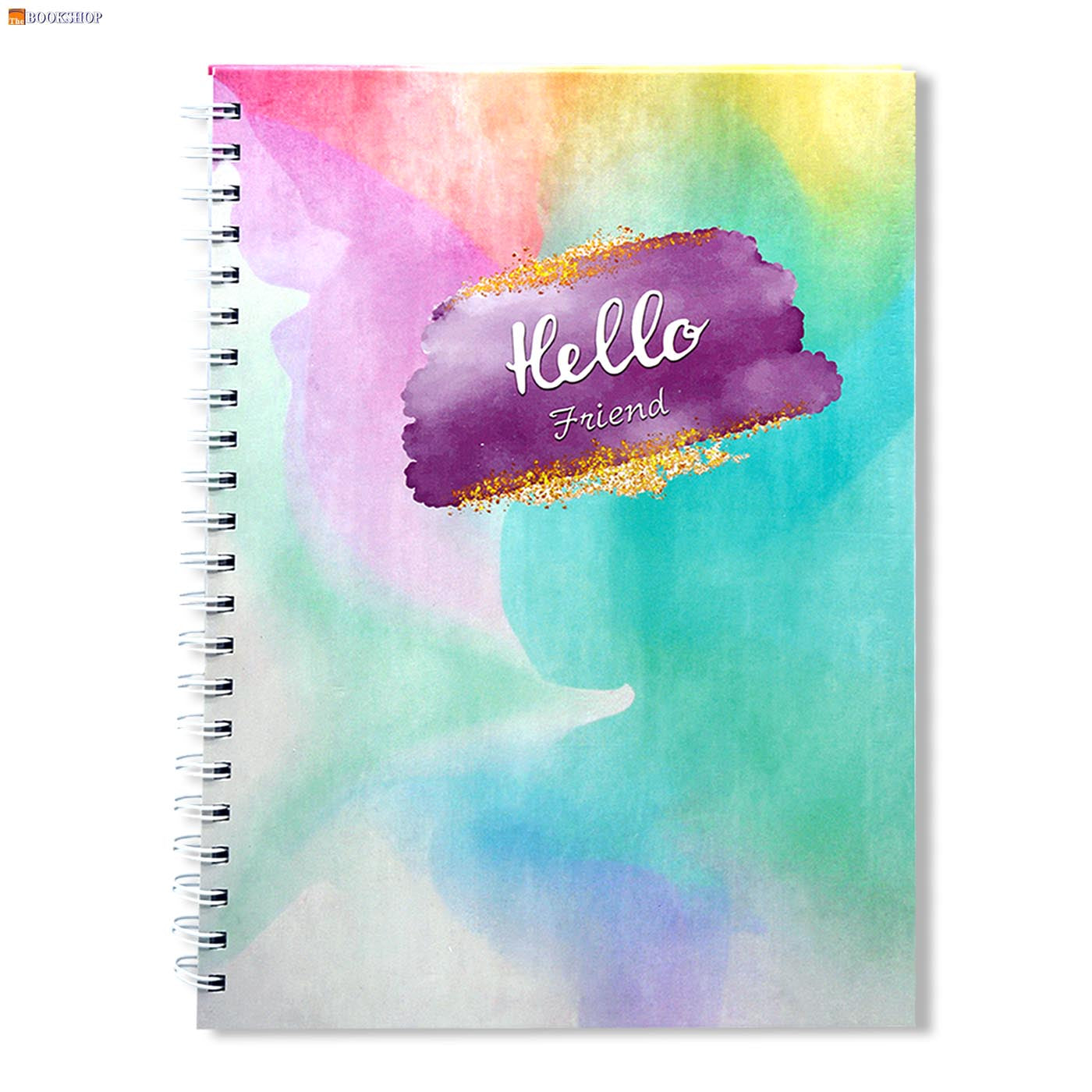 HARD COVER SPIRAL 1LINE NOTEBOOK 80G 100SHT A4-6